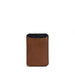 Leather wallet with magsafe - two colors - Brown