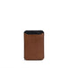 Leather wallet with magsafe - two colors - Brown