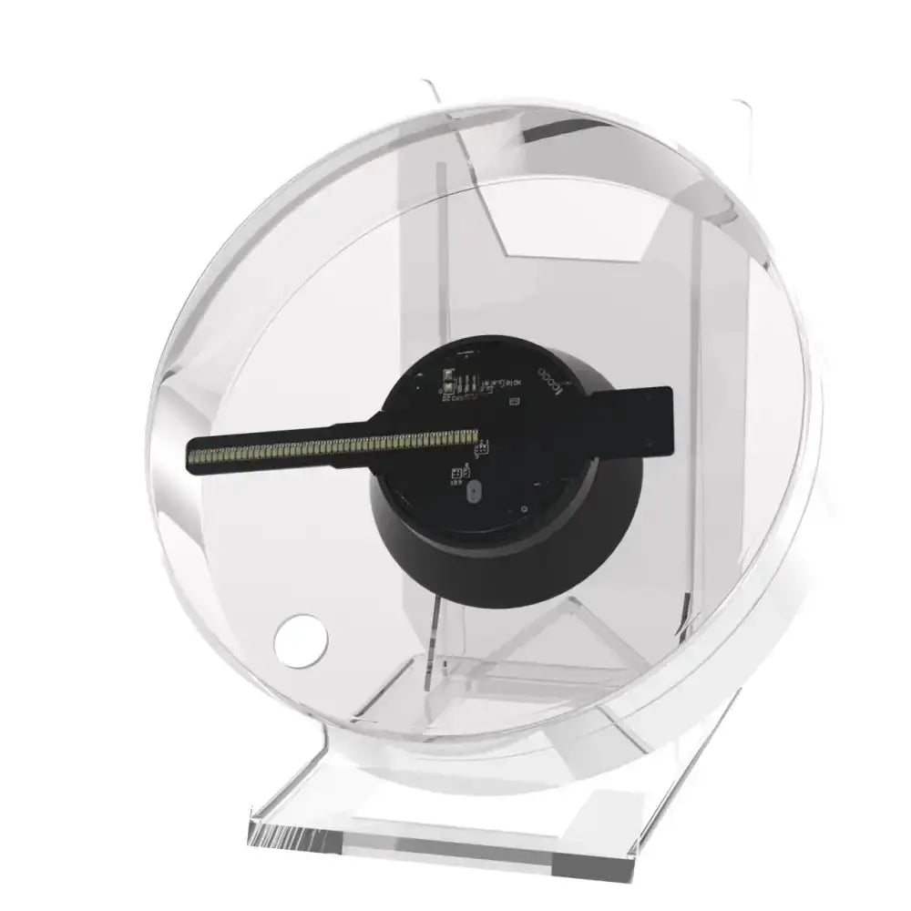 Led holographic fan built-in media player with transparent cover data Nexellus