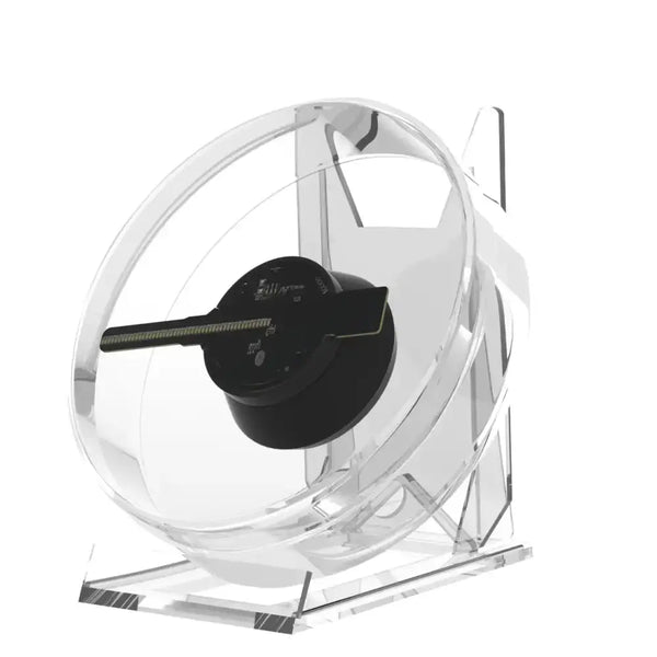 Led holographic fan built-in media player with transparent cover data Nexellus