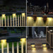 LED Solar Fence Lamp Solar Deck Lights For Patio Stairs and Garden Nexellus