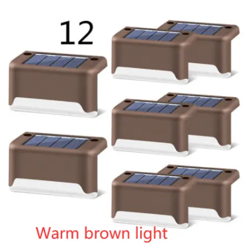 LED Solar Fence Lamp Solar Deck Lights For Patio Stairs and Garden Nexellus