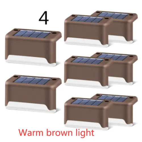 LED Solar Fence Lamp Solar Deck Lights For Patio Stairs and Garden Nexellus