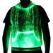 Led tank top luminous men's hoodie rgb light up t shirt with hood Nexellus