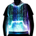 Led tank top luminous men's hoodie rgb light up t shirt with hood Nexellus