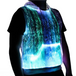 Led tank top luminous men's hoodie rgb light up t shirt with hood Nexellus