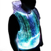 Led tank top luminous men's hoodie rgb light up t shirt with hood Nexellus