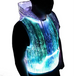 Led tank top luminous men's hoodie rgb light up t shirt with hood Nexellus