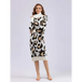 Leopard jacquard thick autumn winter straight sweaters dress Nexellus