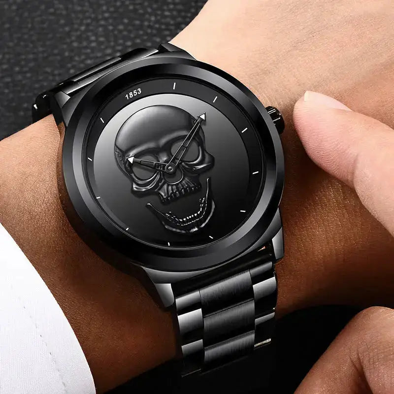 Lige simple skull stereoscopic watch Nexellus