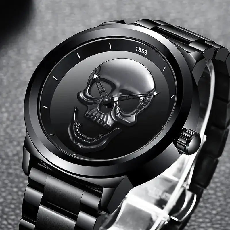 Lige simple skull stereoscopic watch Nexellus