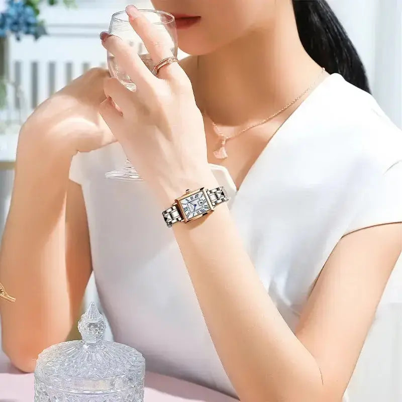 Lige square ladies quartz watch beautiful waterproof watch Nexellus