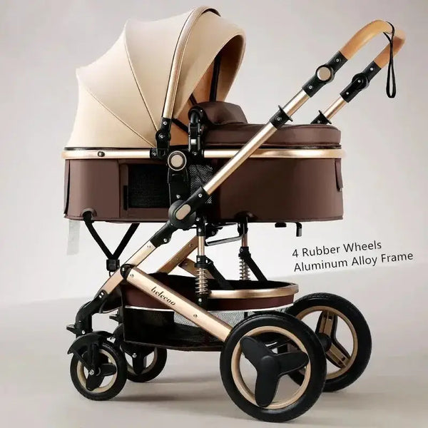 Lightweight luxury baby stroller 3 in 1 portable reversible stroller Nexellus