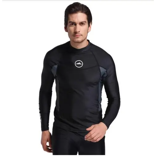 Long Sleeve Men Rash Guards Swimwear Shirt Nexellus