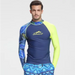 Long Sleeve Swimwear Men Rash Guard Surfing Diving Shirt Nexellus