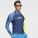 Long Sleeve Swimwear Men Rash Guard Surfing Diving Shirt Nexellus