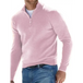 Long sleeve v neck wool fleece zipper men's casual top polo shirt Nexellus