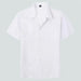 Loose solid colour casual lapel ordinary short sleeve shirt men Nexellus