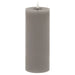 Luxe collection melt effect 3.5x9 grey led wax candle