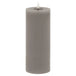 Luxe collection melt effect 3.5x9 grey led wax candle