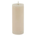 Luxe collection melt effect 3.5x9 taupe led wax candle