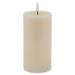 Luxe collection melt effect 3x6 taupe led wax candle