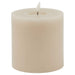 Luxe collection melt effect 5x5 taupe led wax candle