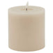 Luxe collection melt effect 5x5 taupe led wax candle