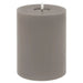 Luxe collection melt effect 6x8 grey led wax candle