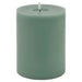 Luxe collection melt effect 6x8 sage led wax candle