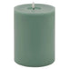 Luxe collection melt effect 6x8 sage led wax candle