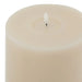 Luxe collection melt effect 6x8 taupe led wax candle