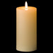 Luxe collection natural glow 3 x 6 led cream candle - Wax