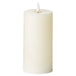 Luxe collection natural glow 3 x 6 led cream candle - Wax