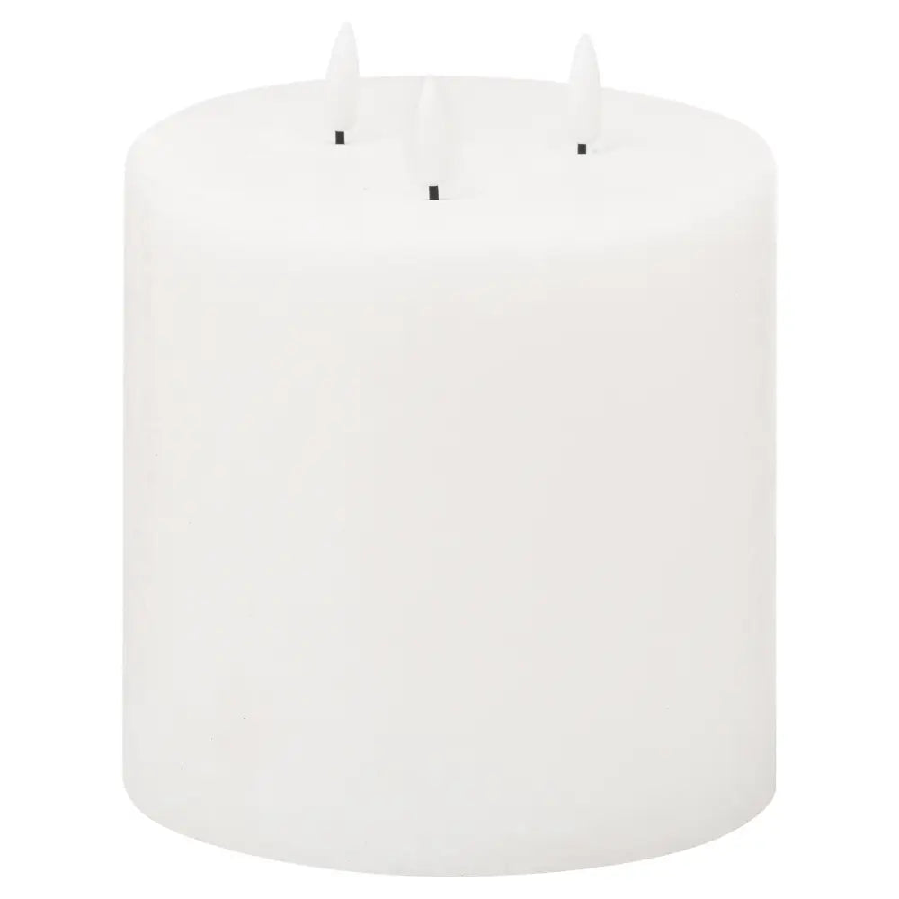 Luxe collection natural glow 6x6 led white candle - Candles