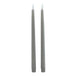 Luxe collection s/2 grey led wax dinner candles - Candles