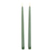 Luxe collection s/2 sage led wax dinner candles - Candles