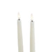 Luxe collection s/2 taupe led wax dinner candles - Candles