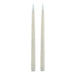 Luxe collection s/2 taupe led wax dinner candles - Candles