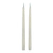 Luxe collection s/2 taupe led wax dinner candles - Candles