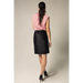 Luxe Straight Mini Skirts In Black - Nexellus