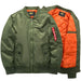 Ma1 Thick And Thin Army Green Military Motorcycle Ma-1 aviator Pilot Air Men Bomber Jacket Nexellus