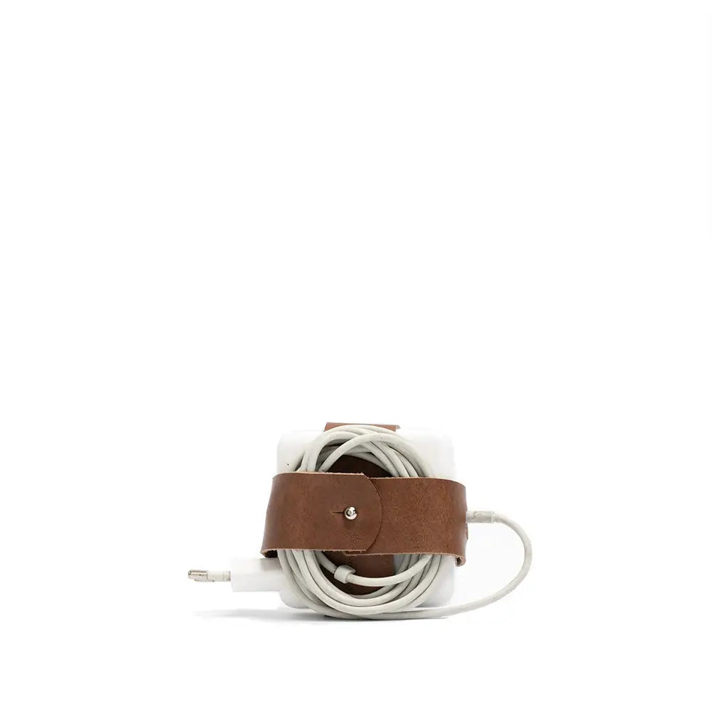 Macbook charger’s cord organizer - Brown