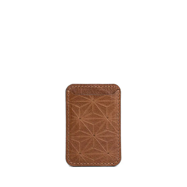 Magsafe wallet - geometric flower - Brown