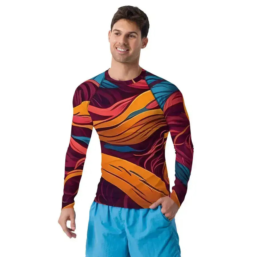 Majestic whispers men's rash guard Nexellus