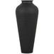 Matt black hammered vase with lid - Vases