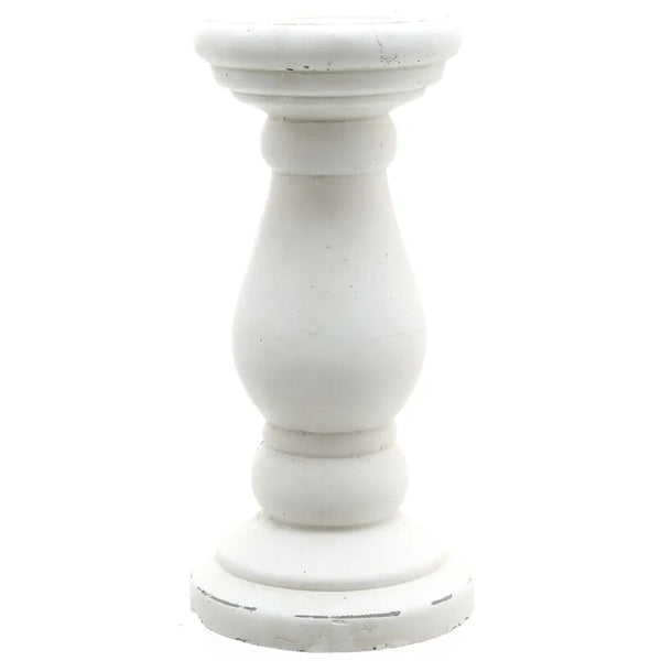 Matt white ceramic candle holder - Ornaments