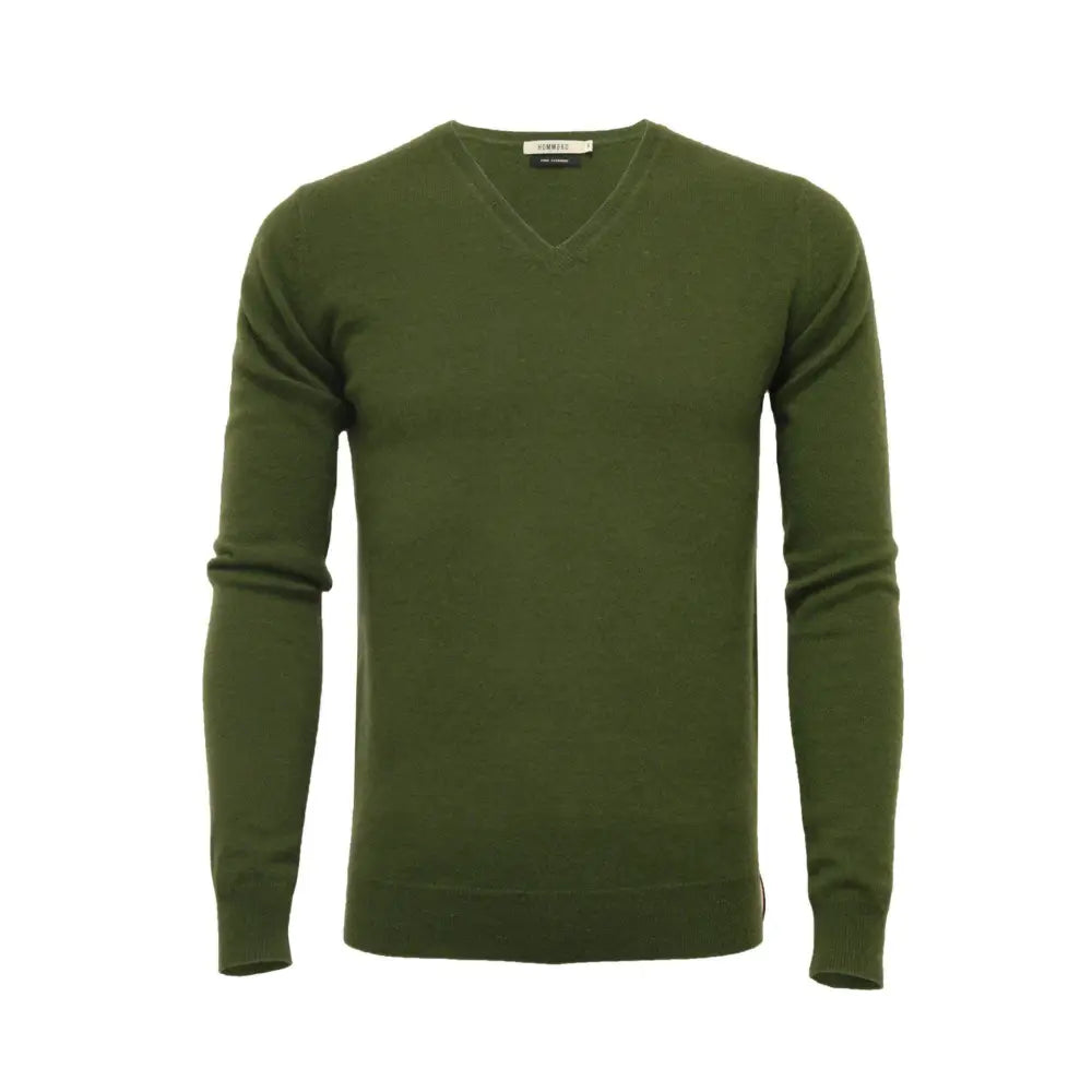 Cashmere V Neck Sweater Camel - Nexellus