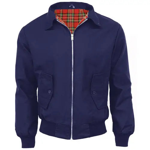 Men classic harrington jackets - made in the uk - Navy / XS