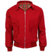 Men classic harrington jackets - made in the uk - Red / M